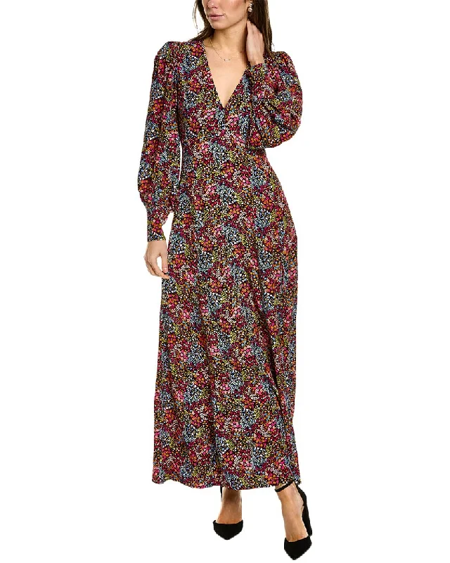 Boden Blouson Sleeve Maxi Dress Ruffled Maxi Skirt