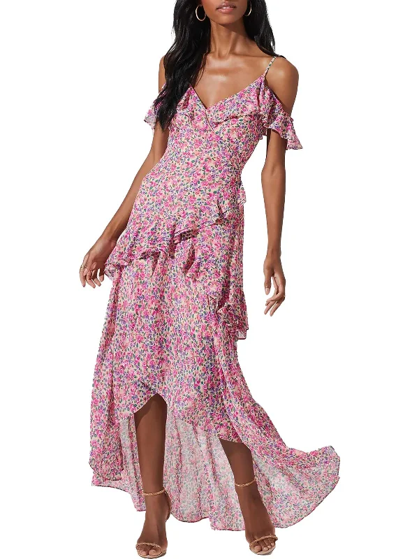 Pemberley Womens Floral Long Maxi Dress Bohemian Maxi Skirt