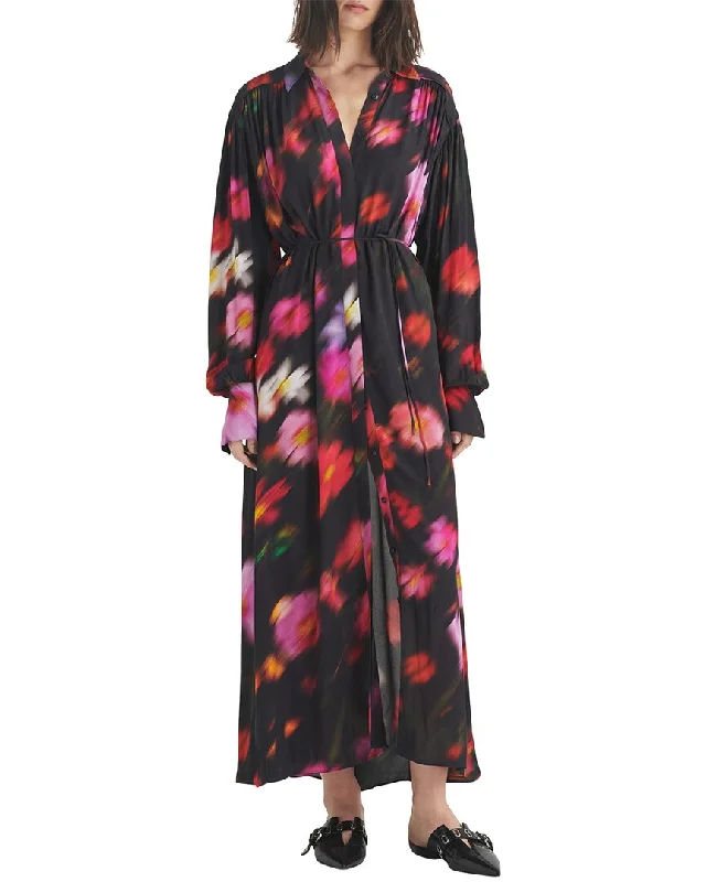 rag & bone Aubrey Floral Maxi Shirtdress Bold Maxi Skirt