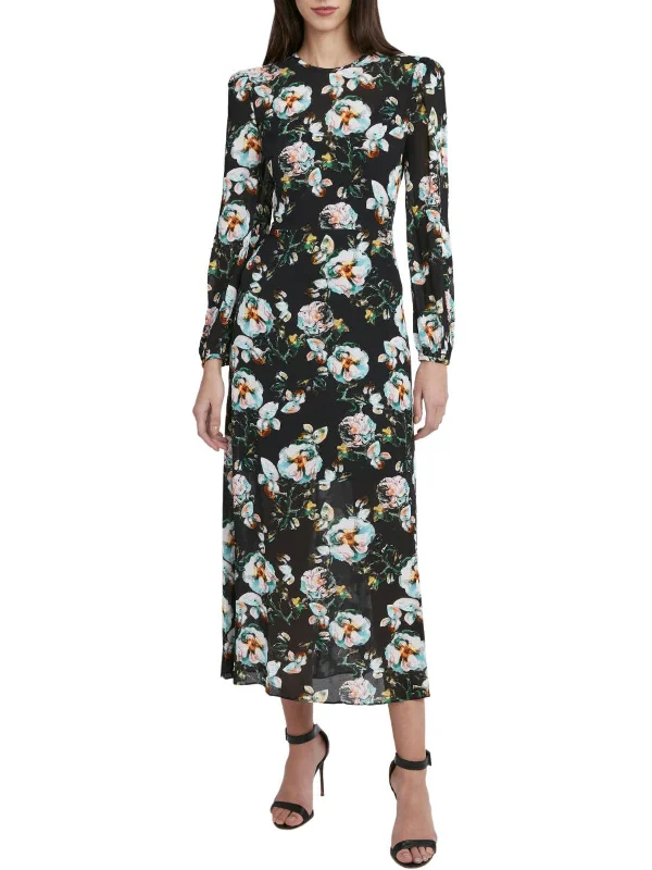 Womens Floral Long Maxi Dress Summer Floral Maxi