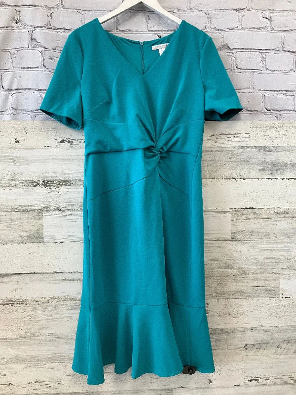 Dress Party Midi By London Times In Teal, Size: L Summer Midi Skirt