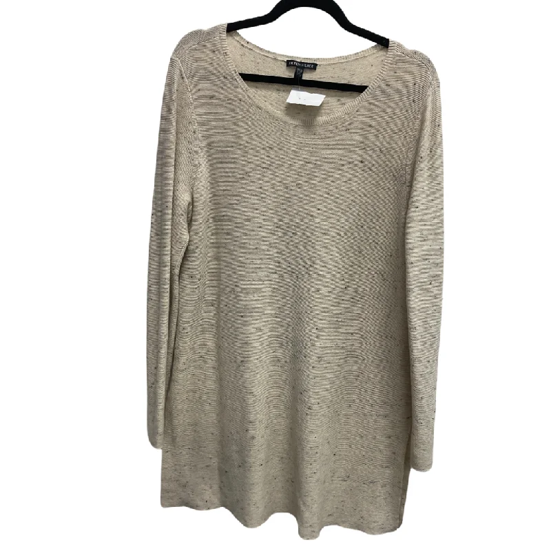 Dress Sweater By Eileen Fisher In Cream, Size: L Sweater Dress Style