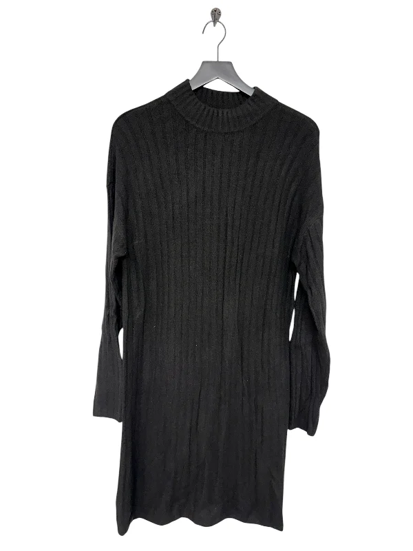 Dress Sweater By Hilary Radley In Black, Size: L Stretch Sweater Dress