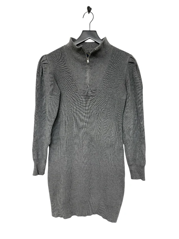 Dress Sweater By Just Taylor In Grey, Size: Xs Sweater Dress Style