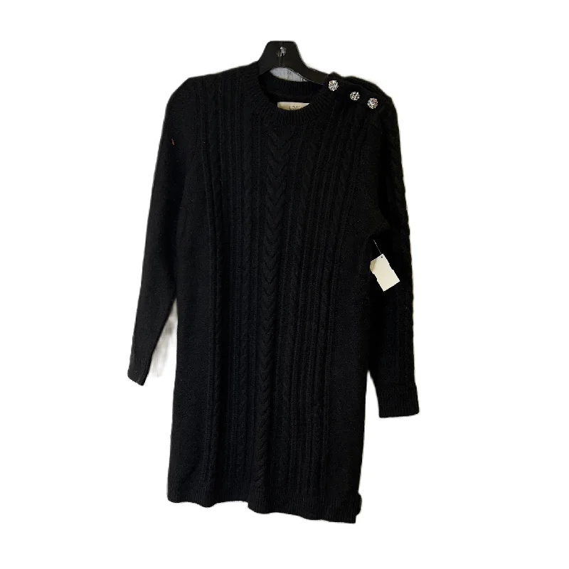 Dress Sweater By Loft In Black, Size: S Sweater Dress Trendy