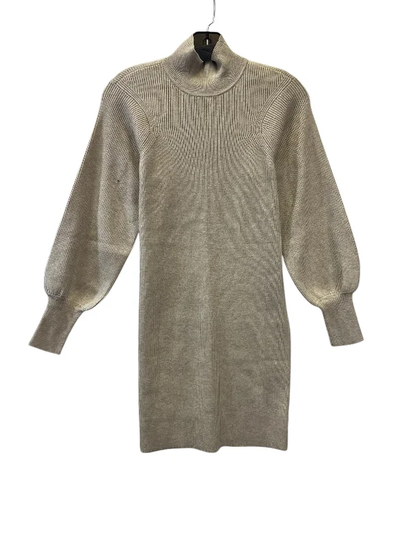 Dress Sweater By on 34th In Tan, Size: Xxs Long Knit Sweater Dress