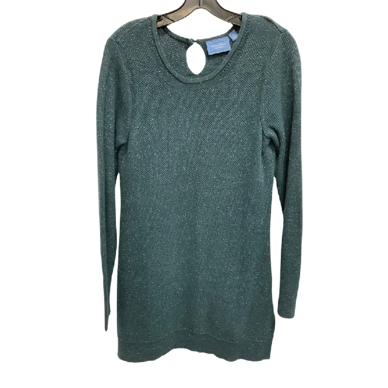 Dress Sweater By Simply Vera In Teal, Size: M Cozy Sweater Dress