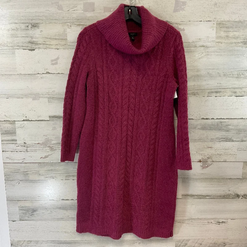 Dress Sweater By Talbots In Red, Size: Mp Casual Knit Sweater