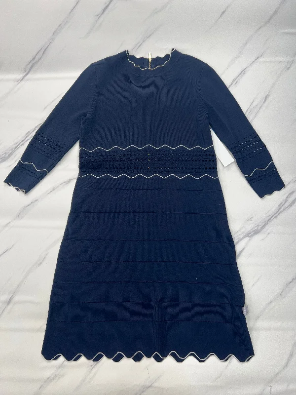 Dress Sweater By Ted Baker In Blue, Size: 6 Wool Sweater Dress