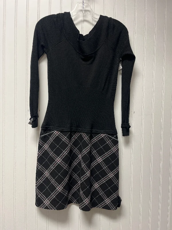 Dress Sweater By White House Black Market In Black, Size: Xs Chunky Knit Dress