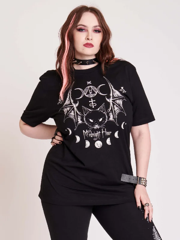 Bat Cat T-shirt Shirt Dress Look