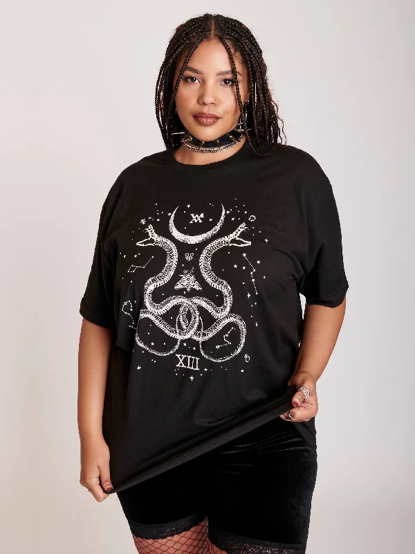 Cosmic Snake T-shirt Relaxed Shirt Gown