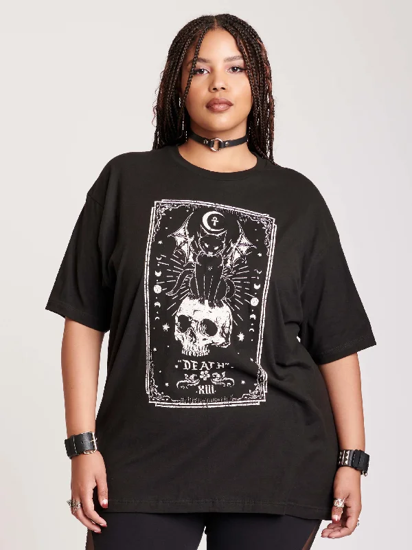 Death Tarot T-shirt High-Waisted Shirt Dress