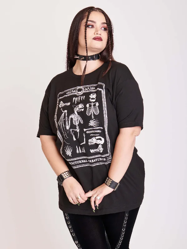 Nocturnal Creatures T-shirt Office Shirt Dress