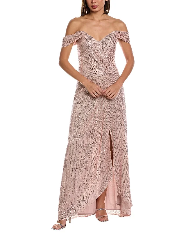 Rene Ruiz Sequin Gown Modern Sequin Gown