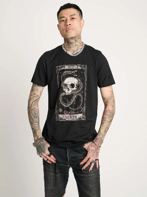 Snake & Skull Death Tarot T-shirt Trendy Shirt Dress