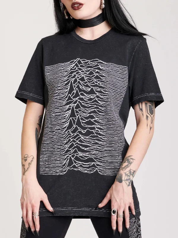 Mineral Washed Unknown Pleasures T-shirt Vintage Shirt Dress