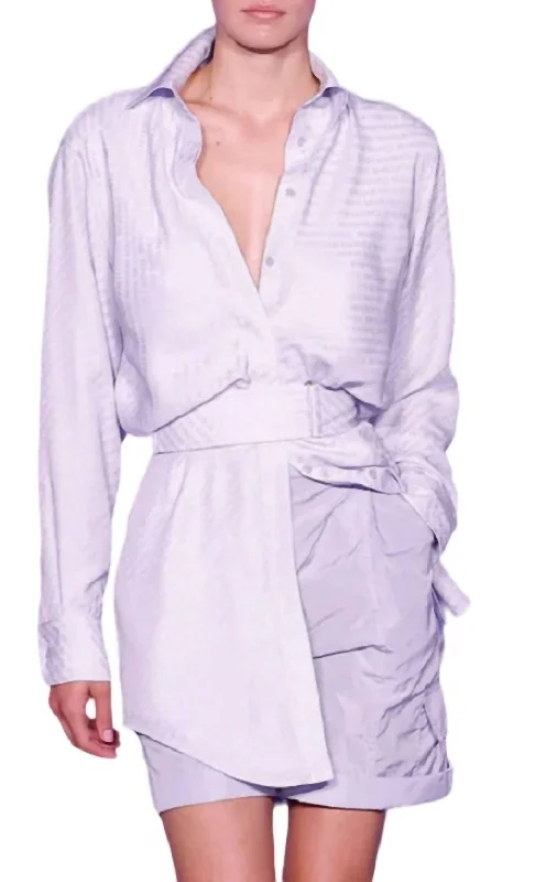 Vera Shirtdress In Wisteria Casual Fit Shirt