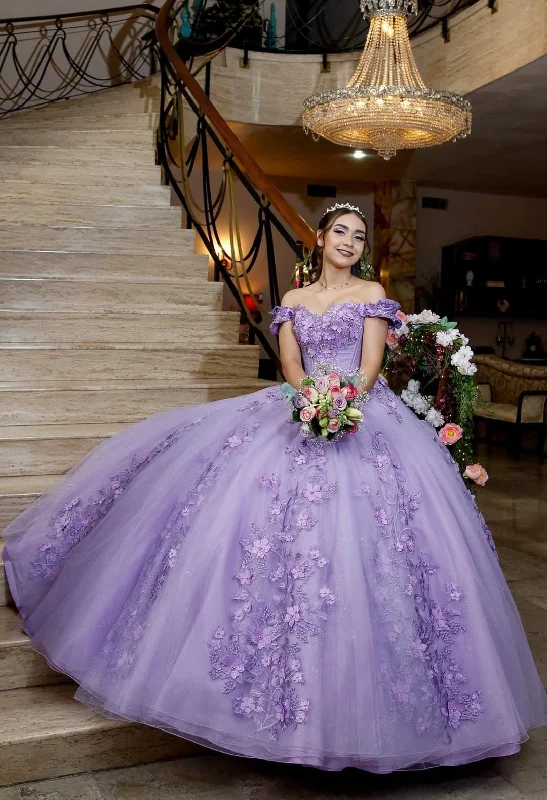 Purple Off The Shoulder Tulle Appliques Ball Gown,Sweet 16 Dress Y5472 Bohemian Tulle Dress